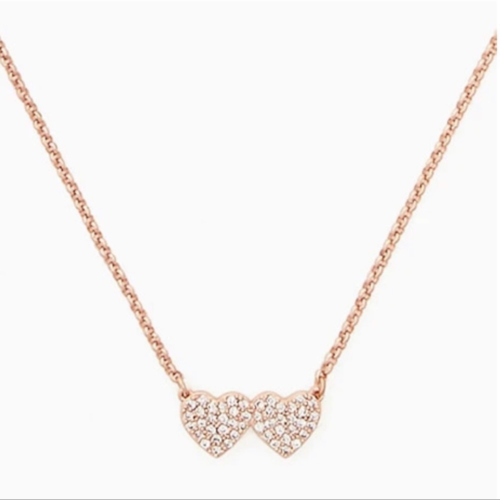 Kate Spade Yours Truly Pave Heart Mini Pendant Necklace